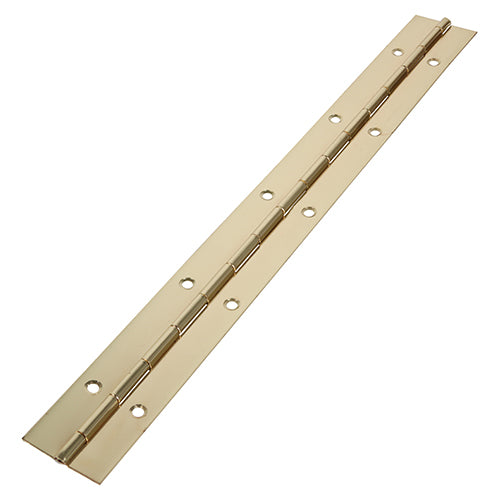 Piano Hinges Steel Electro Brass - 1800 x 32 Image