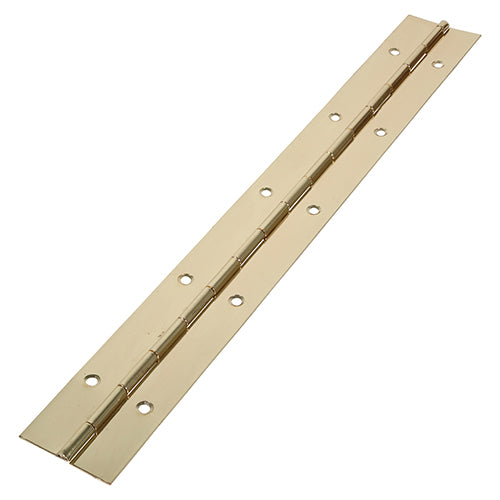 Piano Hinges Steel Electro Brass - 1800 x 38 Image