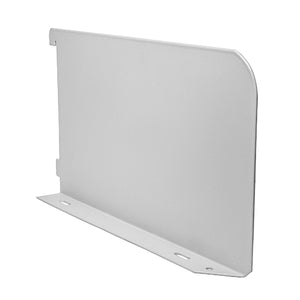 Twin Slot Shelf End White - 250mm Image