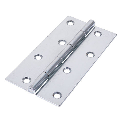 Uncranked Butt Hinges (5050) Steel Silver - 127 x 65 Image