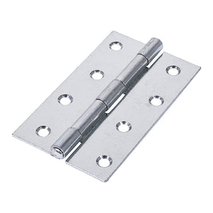 Uncranked Butt Hinges (5050) Steel Silver - 100 x 58 Image