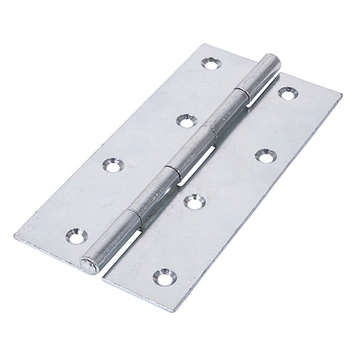 Uncranked Butt Hinges (5050) Steel Silver - 150 x 75 Image
