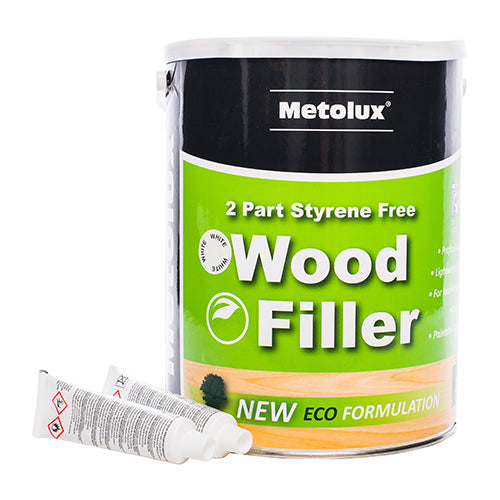 Metolux 2 Part Styrene Free  Wood Filler White - 3.3L Image
