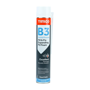 Fill & Fix Expanding PU Foam B3 Hand Held - 750ml Image