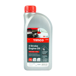 4 Stroke Engine Oil, Premium Oil for Small Petrol Engines, Lawnmower Oil - 1L Image