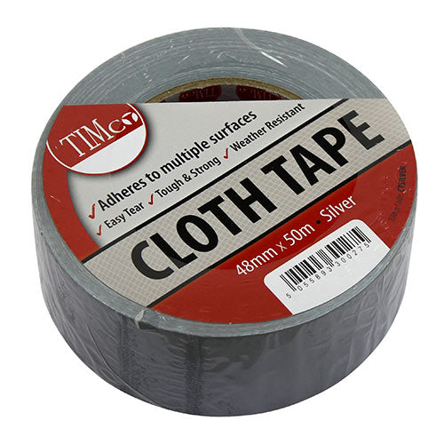 Cloth Tape Silver - 50m x 48mm Image
