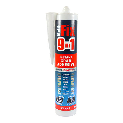 9 in 1 Instant Grab Adhesive Clear - 290ml Image
