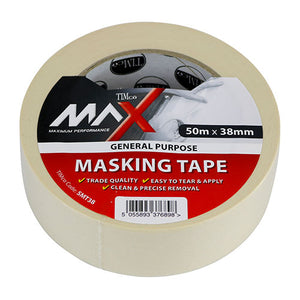 Masking Tape Cream - 50m x 38mm Image
