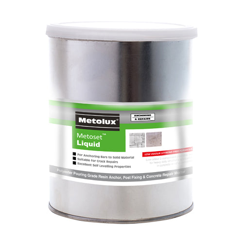 Metolux 2 Part Metoset Liquid Mortar Grey - 1kg Image